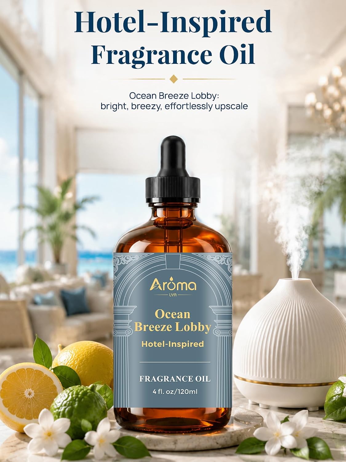 Ocean Breeze Lobby Fragrance Oil, Hotel-Inspired Coastal Resort Scent, Diffuser Oil for Home Diffusers and Crafting - Image 2
