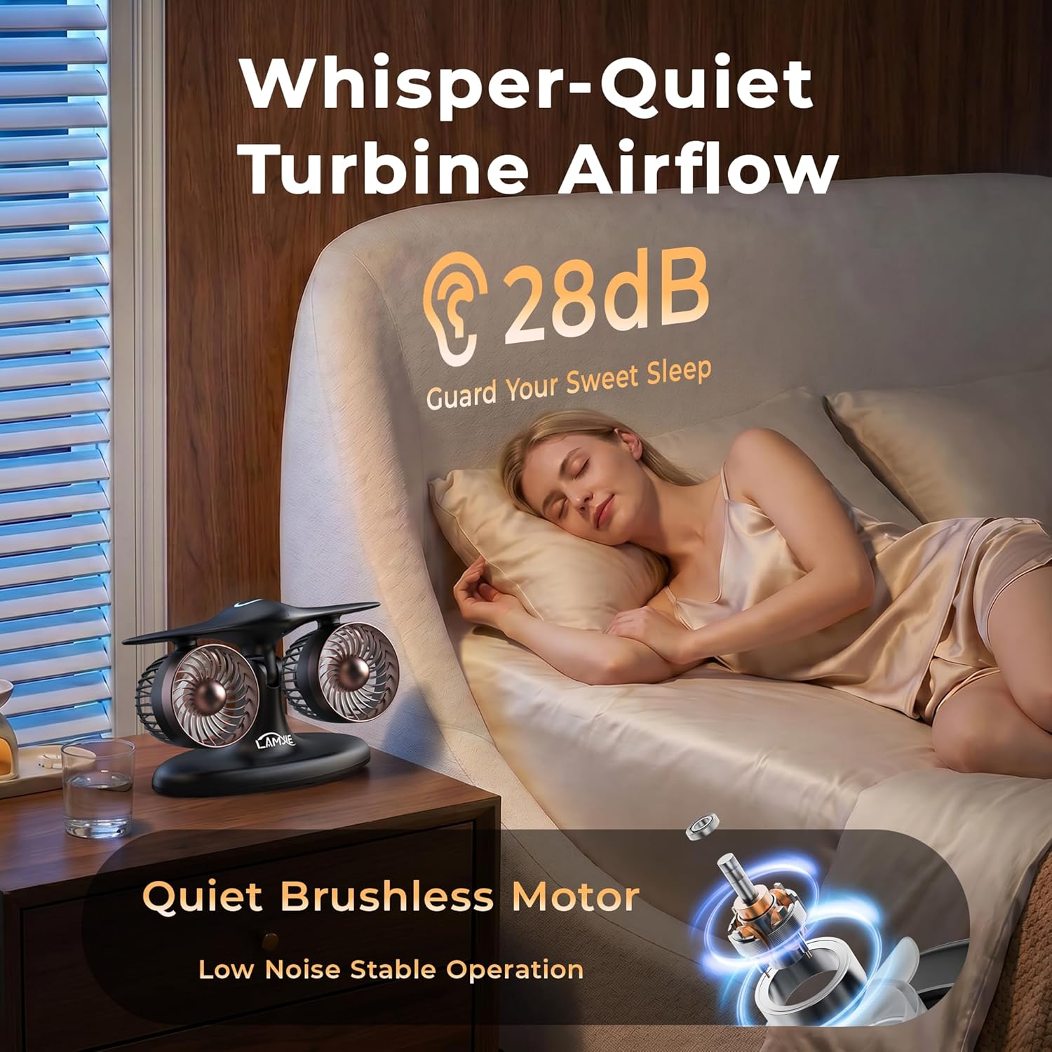 Jet Engine Desk Fan -18-Hour Runtime Battery Operated Fan Turbo fan, USB-C Rechargeable Table Fan, High-End Aviation Turbine Office Decor, Luxury Gift Box for Men, Dad, Pilots, Tech Lovers - Image 7