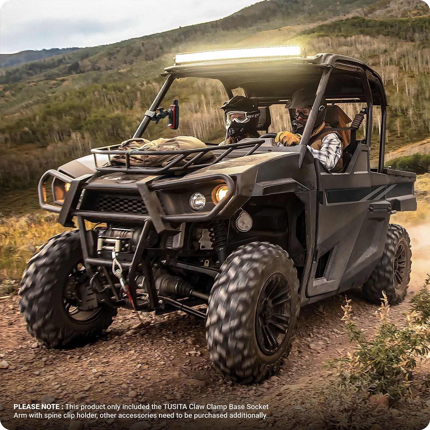 TUSITA Motorcycle ATV/UTV Mount Compatible with Garmin Handheld GPS - Claw Clamp Base - Image 7