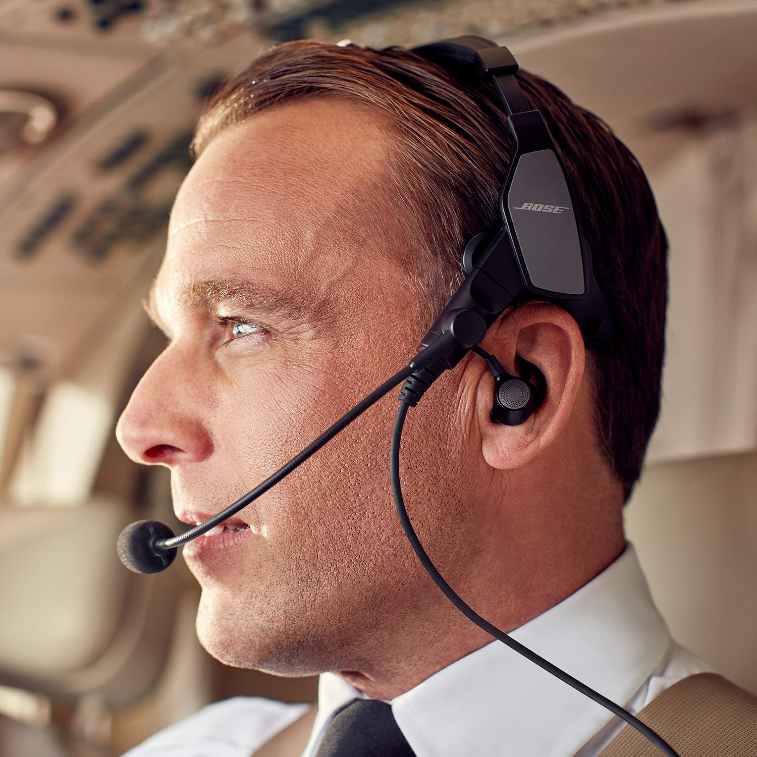 Bose Proflight Series 2 Aviation Headset with Bluetooth Connectivity, Dual Plug Cable, Black - Image 6