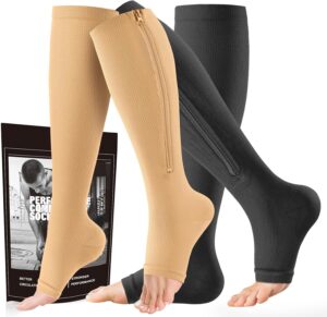 cerpite Zipper Compression Socks &#...