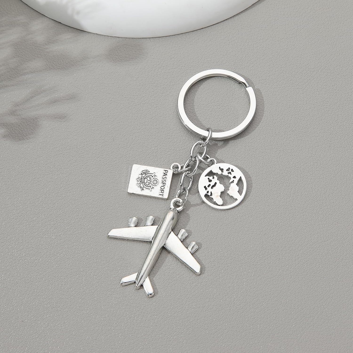 PHAETON 20PCS Earth Airplane Keychains Pilot Aviator Key Chains Journey Aircraft Airplane Pendant Travel Keyring Friendship Jewelry Diy Handmade Freedom Gift For Traveler - Image 6