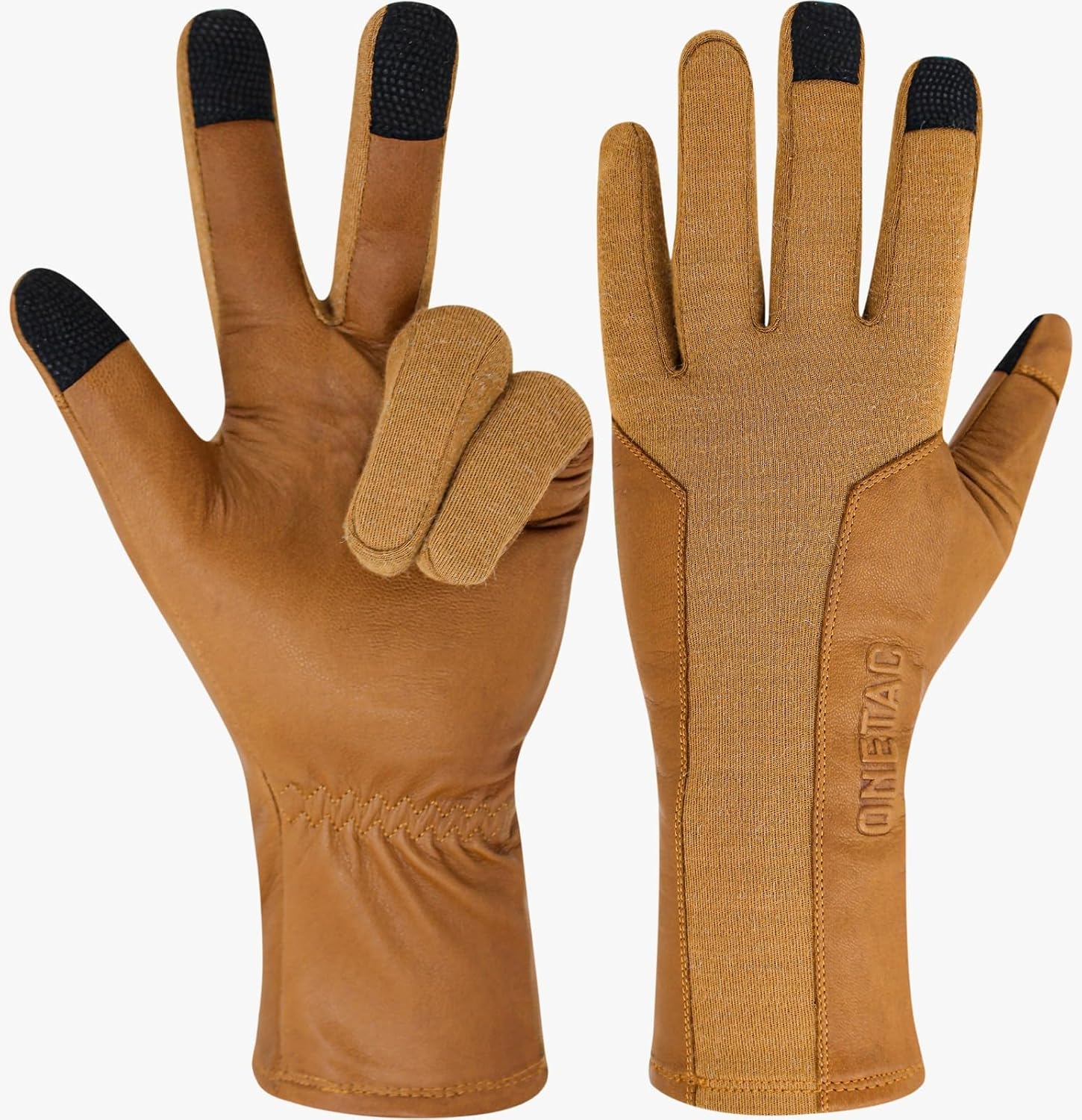 Touch Screen Nomex Pilot Flight Flyers Operator Aviation Duty Work Gloves, Goat Leather Tight FIT Palm