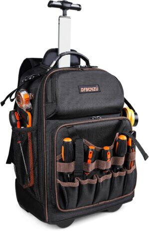 Rolling Tool Backpack Heavy Duty, 4...