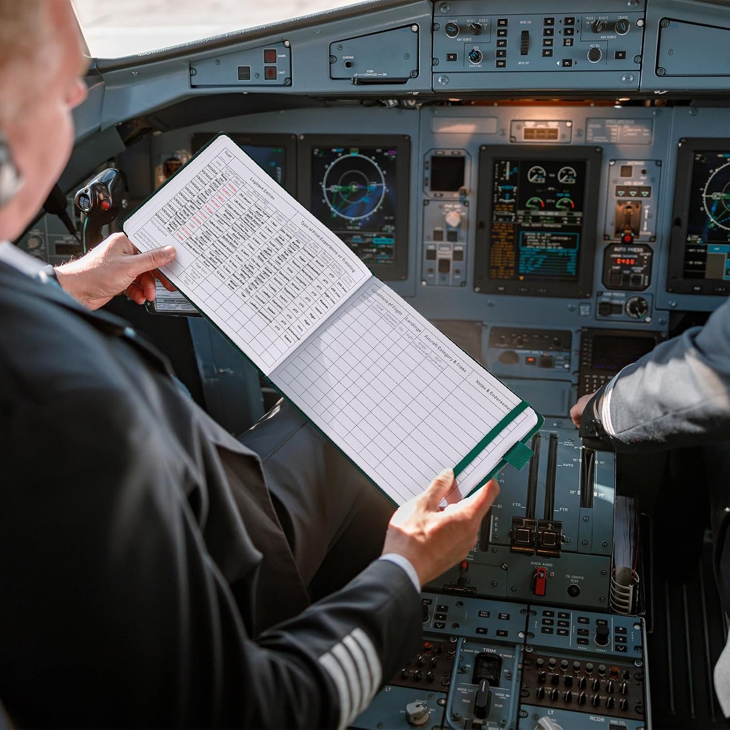 FAA-Compliant Pilot Logbook | Professional Flight Log Book for Student, Private & Commercial Pilots | 112 Pages, 48 Flights, 5.6" x 8.5" | Durable Aviation Logbook, Green - Image 6