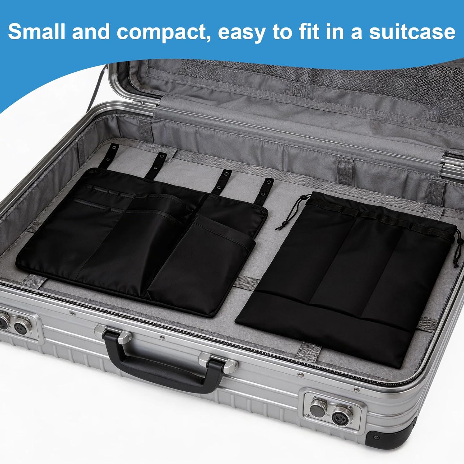 Airplane Tray Cover With Pockets, Airplane Pockets For Seat Backs And Tray Tables, With Dividers For Tablets, Magazines, Mobile Phones And Water Bottles - Image 7