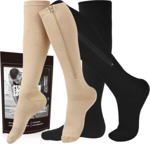 cerpite Zipper Compression Socks, 2...
