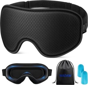 WAOAW Sleep Mask for Men Women: Bla...