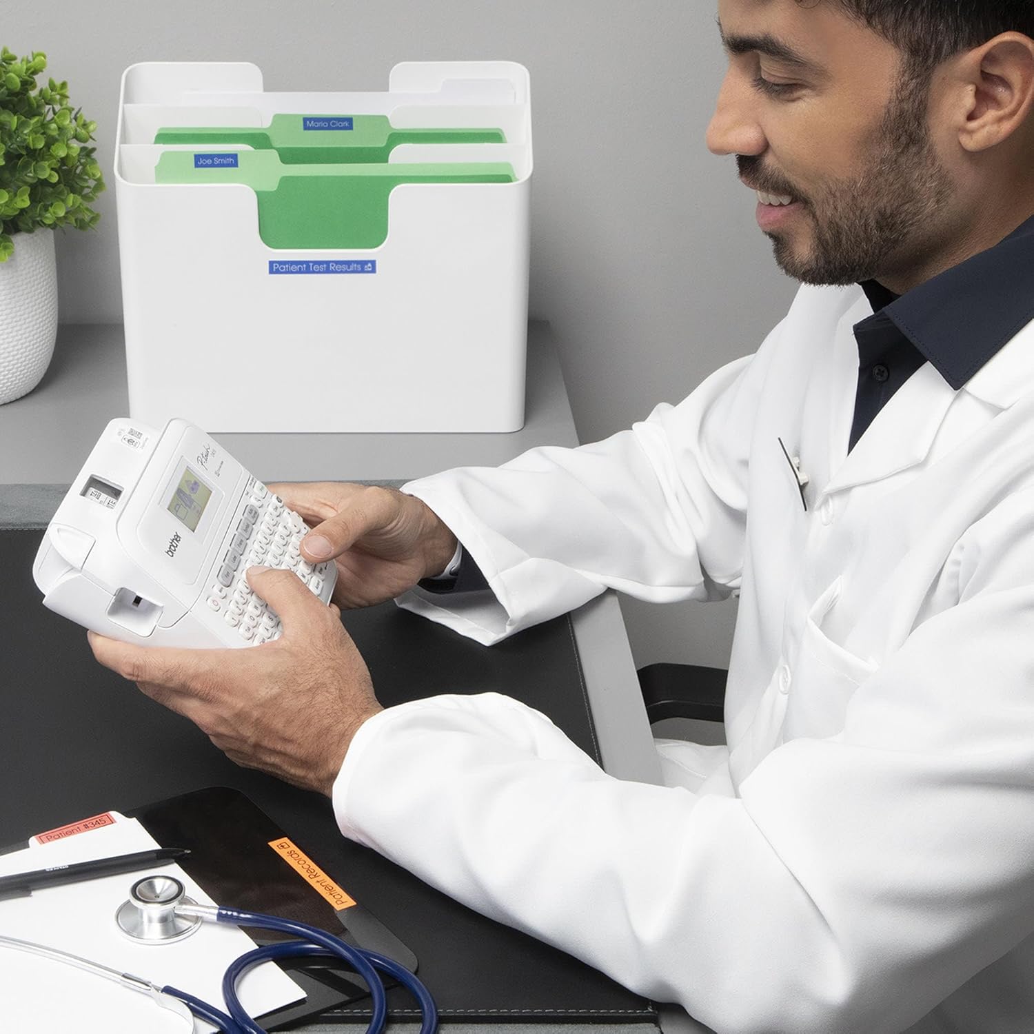 Brother P-Touch PT-D410 Home / Office Advanced Label Maker | Connect via USB to Create and Print on TZe Label Tapes up to ~3/4 inch, White - Image 6