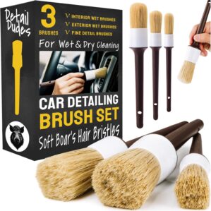Car Detailing Brush Set 3-Pack, Int...