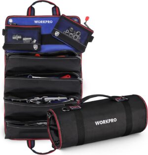 WORKPRO Roll Up Tool Bag, Tool Roll...