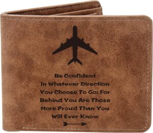 THTCSQ Pilot Gifts,Leather Wallet f...