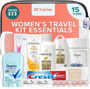 15-Piece Women’s Travel Toiletry ...