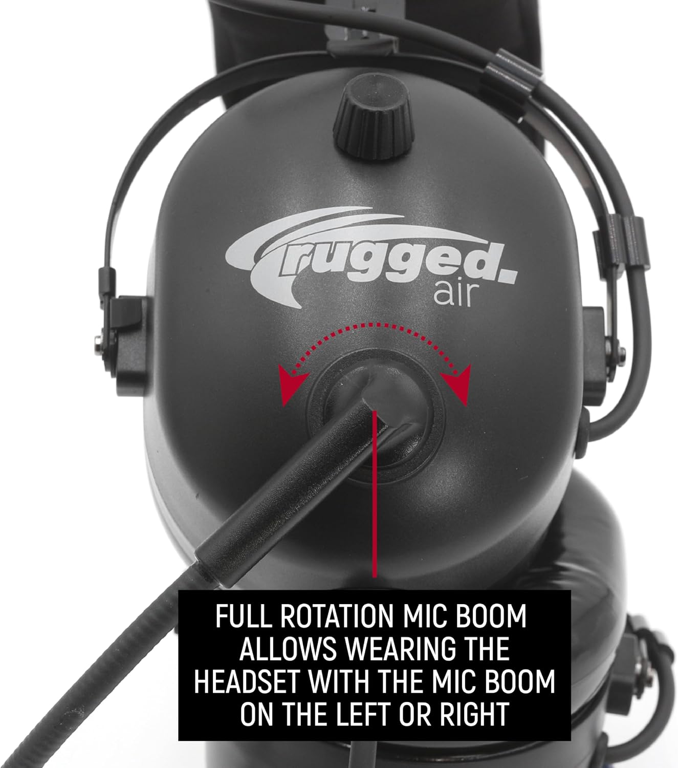 Rugged Radios RA210-BT Bluetooth Aviation Headset for Student Pilots, Flight Schools, Instructors, and Private Pilots – Noise Reduction, Clear Audio, Dual GA Plugs Fixed Wing Aircraft - Image 8