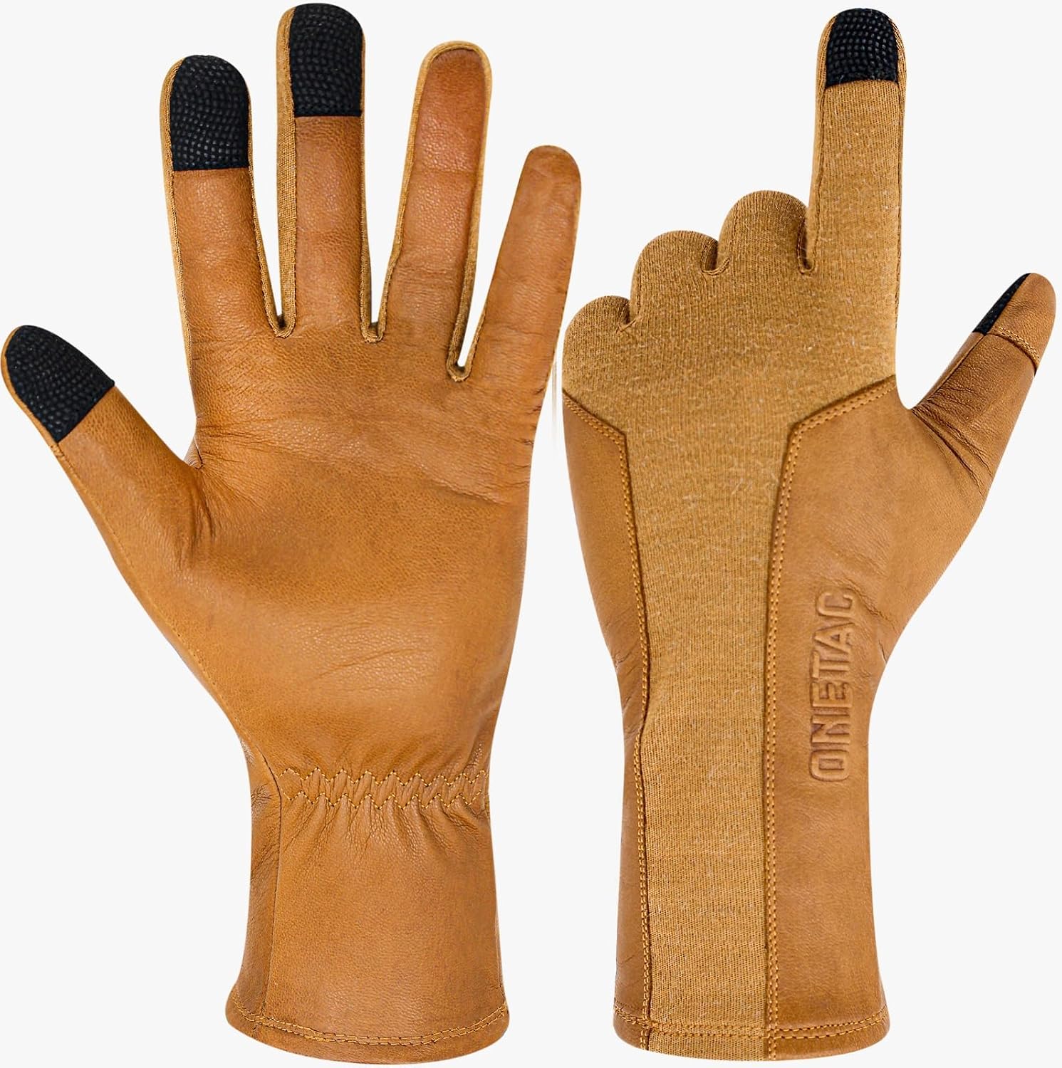Touch Screen Nomex Pilot Flight Flyers Operator Aviation Duty Work Gloves, Goat Leather Tight FIT Palm - Image 2