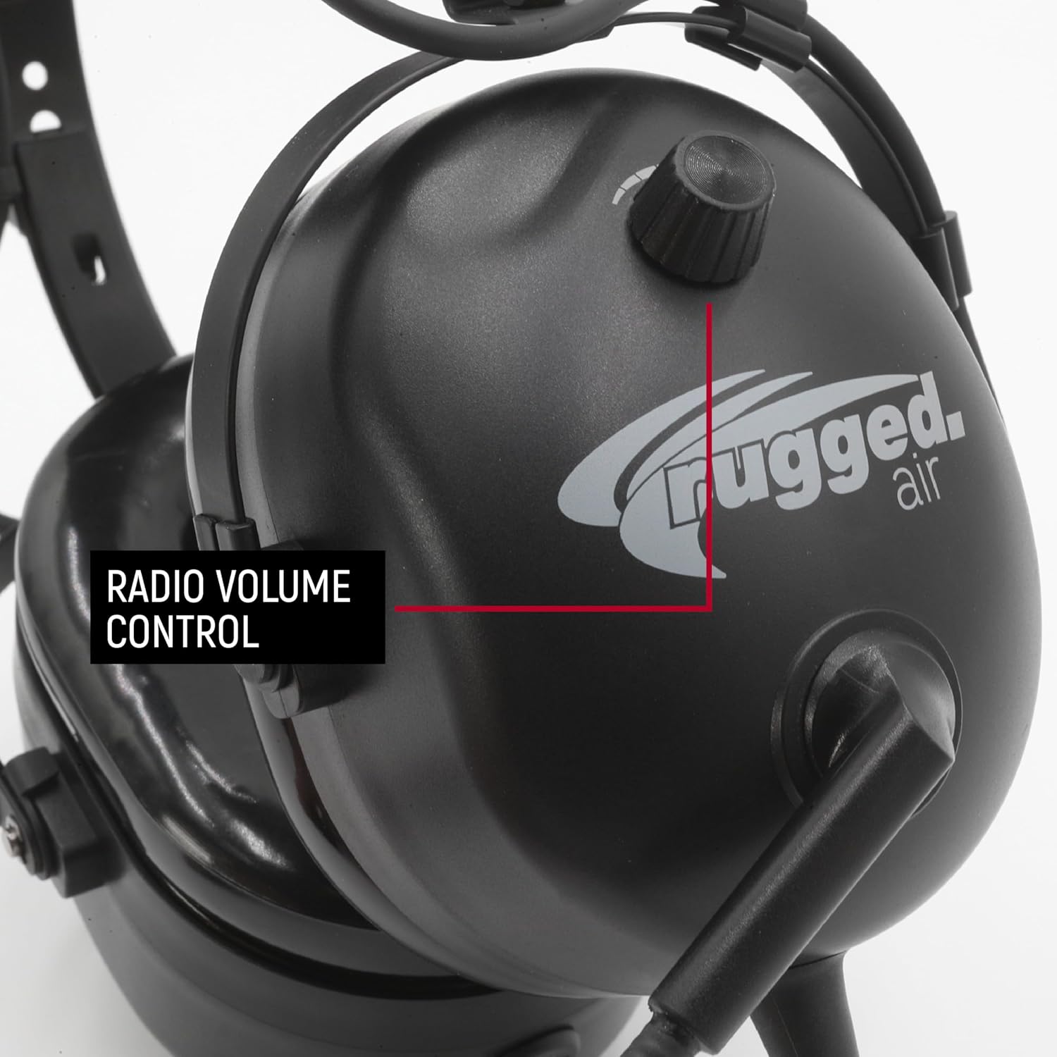 Rugged Radios RA210-BT Bluetooth Aviation Headset for Student Pilots, Flight Schools, Instructors, and Private Pilots – Noise Reduction, Clear Audio, Dual GA Plugs Fixed Wing Aircraft - Image 3