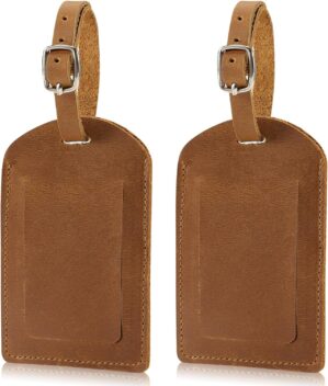 Ringsun Genuine Leather Luggage Tag...