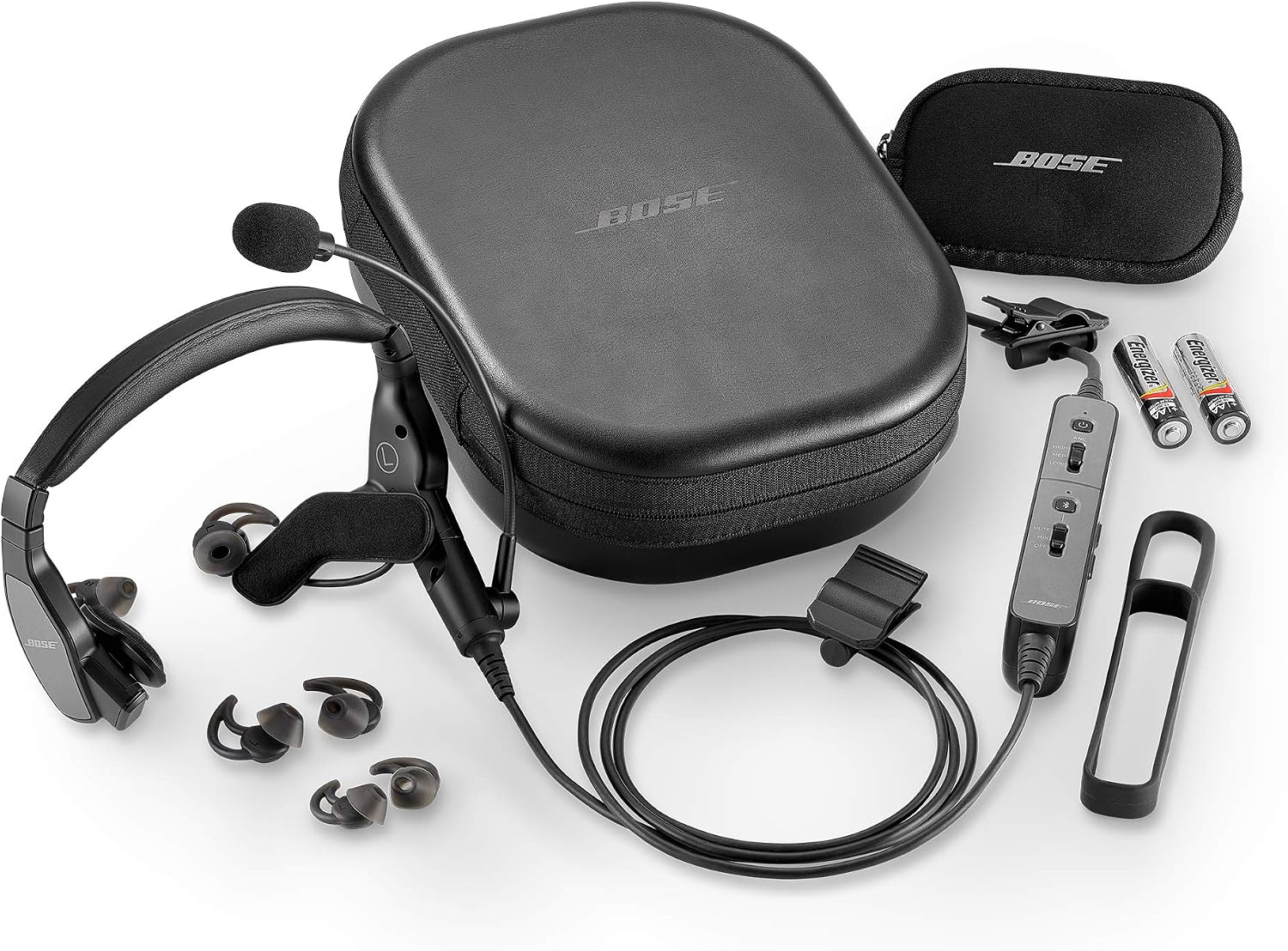 Bose Proflight Series 2 Aviation Headset with Bluetooth Connectivity, Dual Plug Cable, Black - Image 4