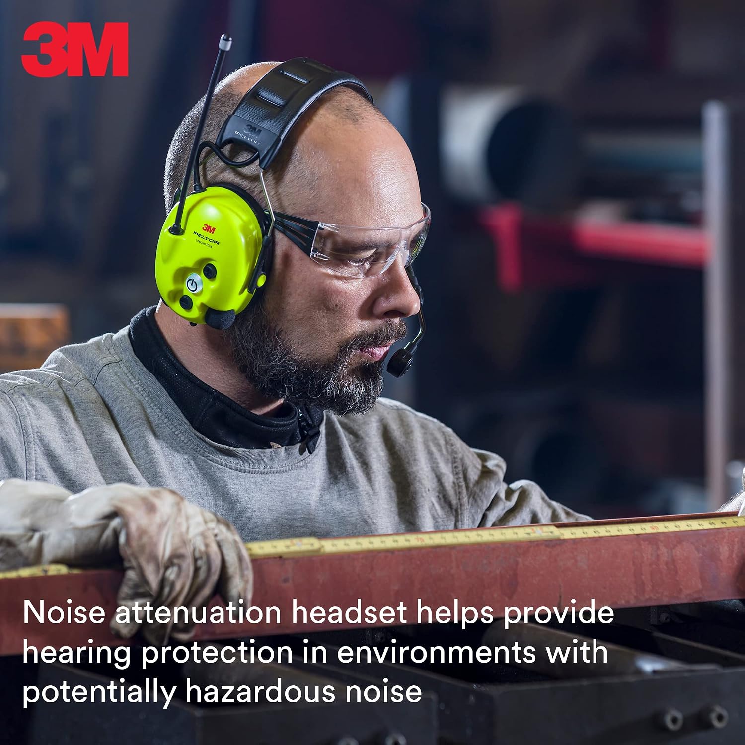 3M PELTOR LiteCom Plus Headset MT73H7A4610NA, Headband Style Hearing Protection, 2-Way Radio, Noise-Cancelling Speech Microphone, Hands-Free Protective Communication - Image 4