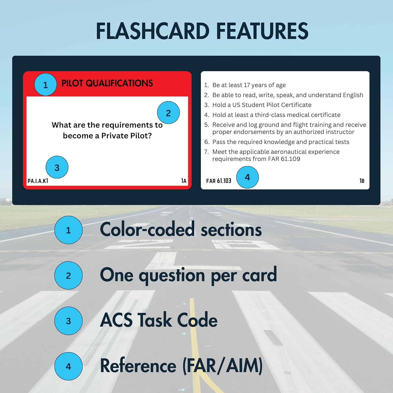 Private Pilot VFR Flashcards for Checkride & Oral Exam | 300+ VFR Study Cards Covering FAA Aviation Topics, Airspace, Weather, Charts, Systems & More | Ideal for Student Pilots - Image 4