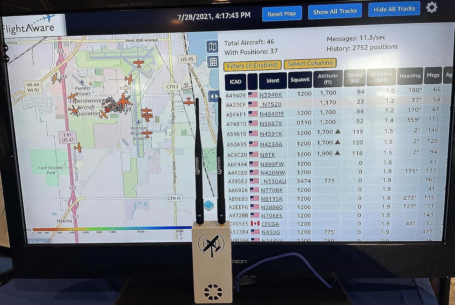 PiAware Dual Band ADS-B Ground Receiver - Feeder for FlightAware Flight Tracking Unit - Image 3
