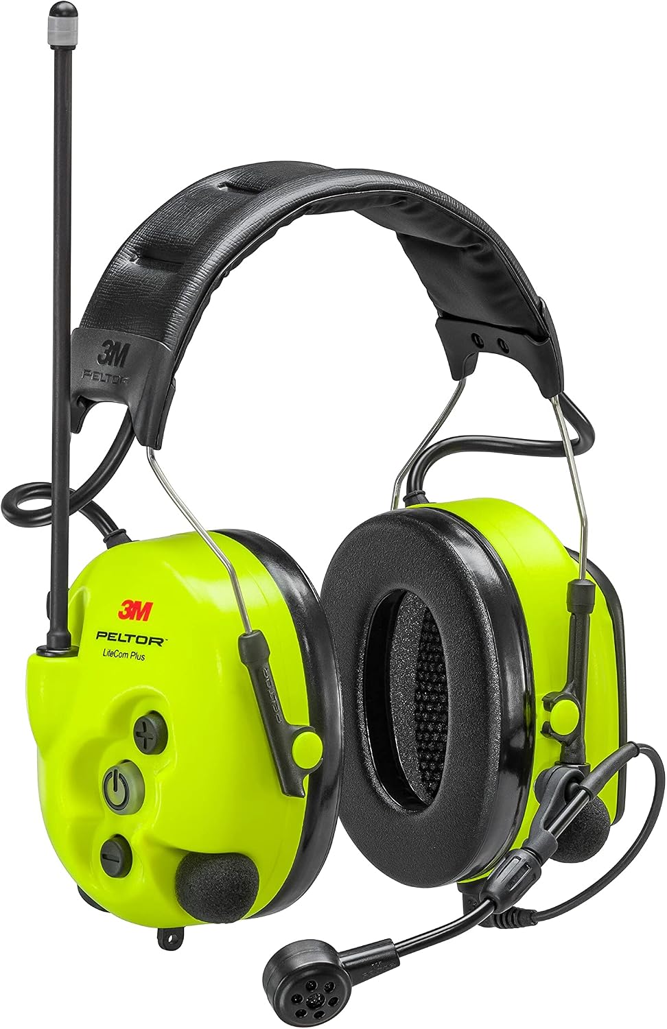 3M PELTOR LiteCom Plus Headset MT73H7A4610NA, Headband Style Hearing Protection, 2-Way Radio, Noise-Cancelling Speech Microphone, Hands-Free Protective Communication