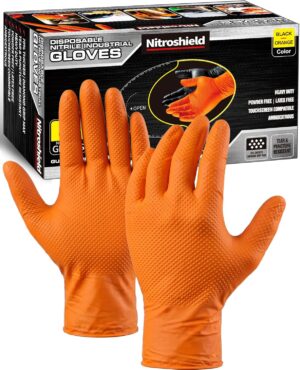 wcy 9 Mil Heavy Duty Orange Nitrile...