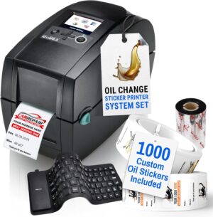 McAuley Labels Oil Change Sticker P...