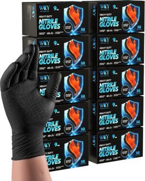wcy Black 9 Mil Heavy Duty Nitrile ...