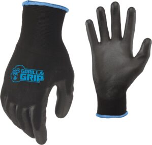 Gorilla Grip Work Gloves, Never Sli...