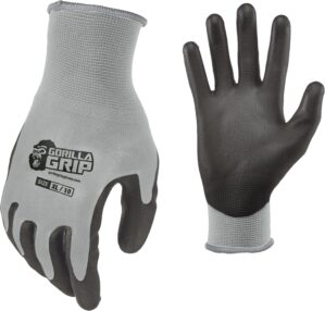 Gorilla Grip Work Gloves, Never Sli...