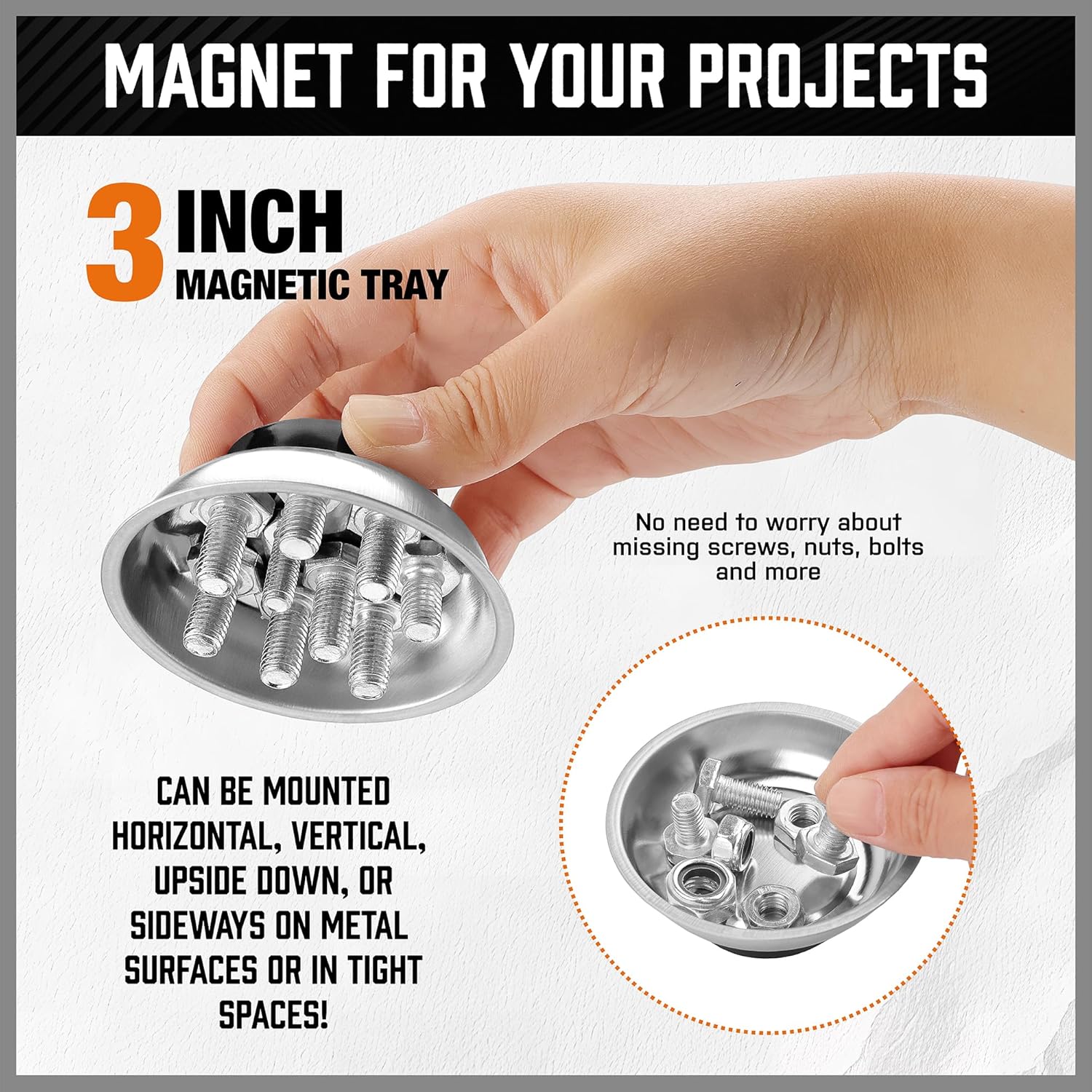 HORUSDY 4-PIECE Telescoping Magnetic Pickup Tools Set - Extendable Magnetic Pick Up Tools,Flexible Bendable Spring Magnet Stick - Image 7