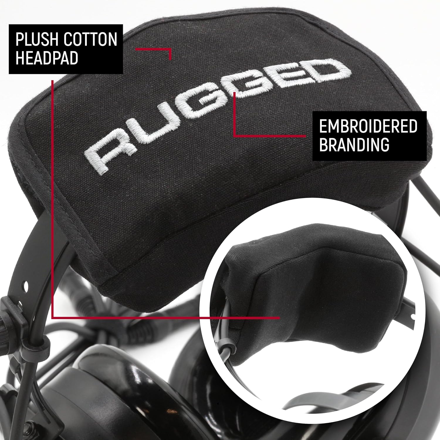 Rugged Radios RA210-BT Bluetooth Aviation Headset for Student Pilots, Flight Schools, Instructors, and Private Pilots – Noise Reduction, Clear Audio, Dual GA Plugs Fixed Wing Aircraft - Image 5