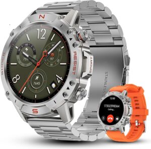 WalkerFit Silver Smart Watch for Me...