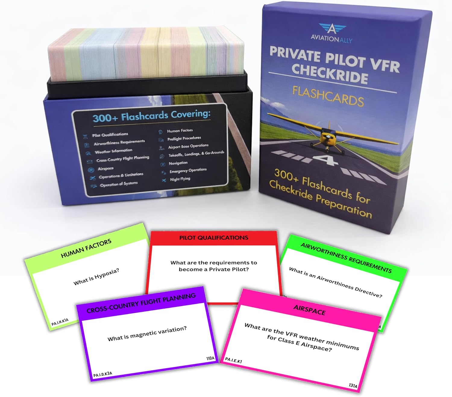Private Pilot VFR Flashcards for Checkride & Oral Exam | 300+ VFR Study Cards Covering FAA Aviation Topics, Airspace, Weather, Charts, Systems & More | Ideal for Student Pilots - Image 2