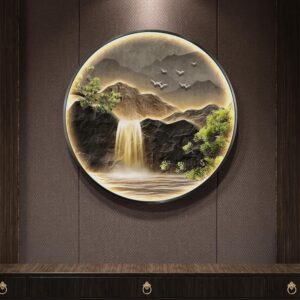 Large LED Mountain Waterfall Wall A...