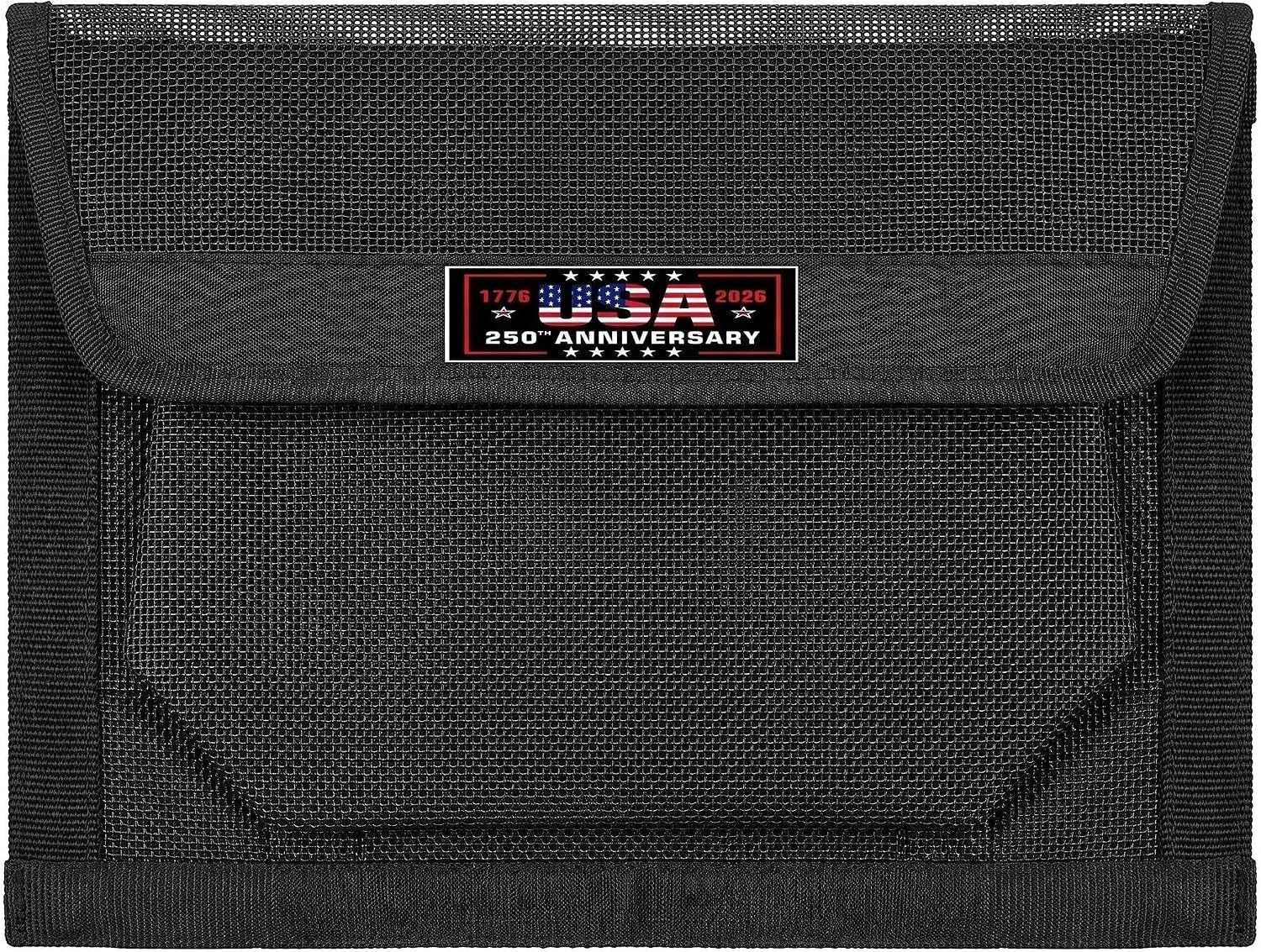 Boat Storage Bag with Full-Enclosure Lid, 13.7" x 9.8" Boat Organizer Mesh Bag, Waterproof Leak-Proof Design with Removable Adhesive Backing, Marine Storage for Pontoon Boat, Tackle, Tools, Gear