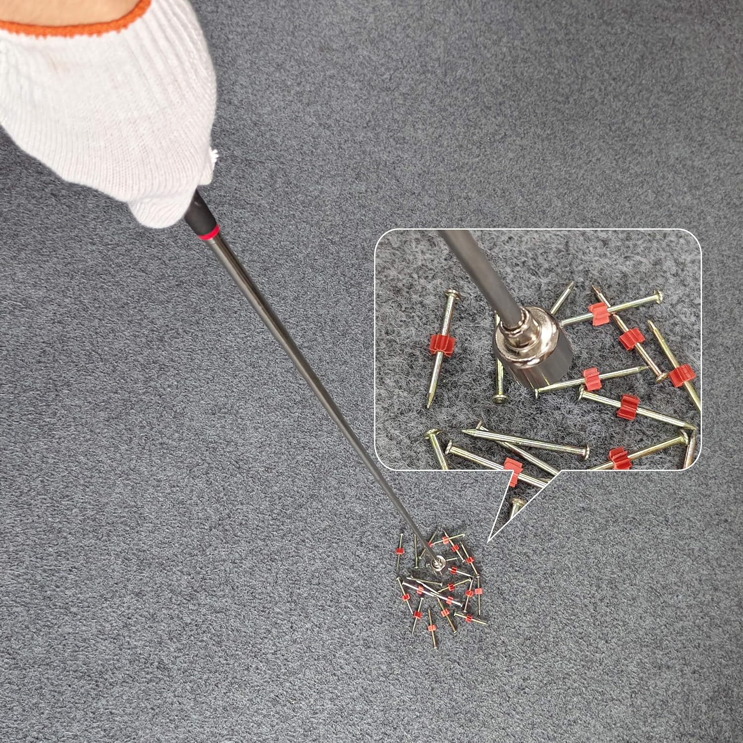 20lbs Heavy Magnetic Pick-up Tool Telescoping Magnet on a Stick for Small Metal Tools,extendable Magnet Pickup Tool Extends Magnet Wand from 7 to 31in,Useful for Hard-to-Reach Picking Tool(4PCS) - Image 5