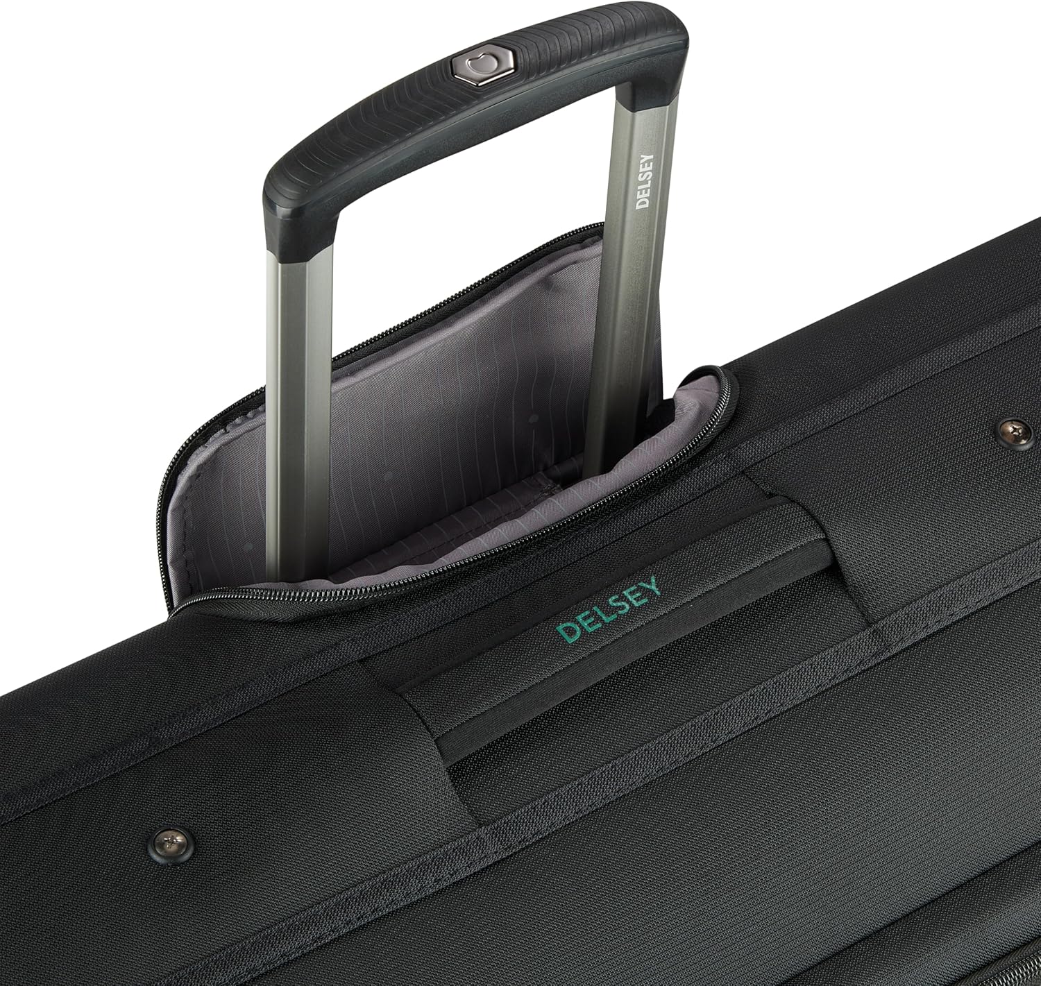 DELSEY PARIS Helium DLX - Rolling Garment Bag with Spinner Wheel - Lightweight Travel Garment Bag - SECURITECH Zip - Suit and Dresses Rolling Travel Bag - Checked Size, Black - Image 8