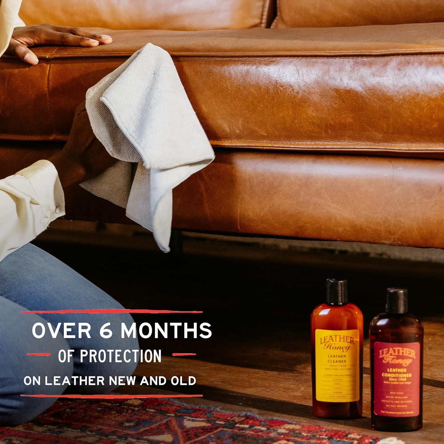 Leather Honey Leather Conditioner, Since 1968. For All Leather Items Including Auto, Furniture, Shoes, Purses and Tack. Non-Toxic and Made in the USA / 8 Fl Oz (Pack of 1) - Image 4