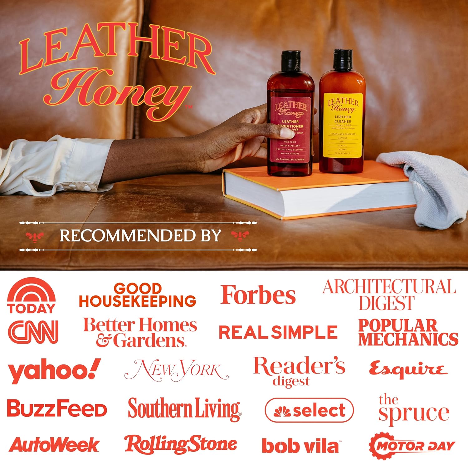Leather Honey Leather Conditioner, Since 1968. For All Leather Items Including Auto, Furniture, Shoes, Purses and Tack. Non-Toxic and Made in the USA / 8 Fl Oz (Pack of 1) - Image 8