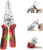 16 in 1 Folding Wire Stripper Pliers for Cutting and Pulling Wires, Multifunctional Cable Scissors, Voltage Tester Pliers, Detectable 12-250V for Electrical Repair & DIY Household Use (Red)