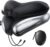 Neck Pillow for Traveling, Travel Pillows for Airplanes, Adjustable Neck Pillow Airplane Travel Essentials – 2 Layer Patented | Inflatable Air Loop & Memory Foam for 360° Ergonomic Support