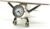 ZAHEPA Airplane Small Desk Clocks, Mini Aeroplane Table Clock with Rotating Wheels & Roman Numbers, Analog Clock, Paperweight, Aviation Gift & Desk Decor, Pilot Gifts for Men, for Office & Home Decor