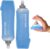 SWIFTER 2x Soft Flask 500ml | Running, Hiking, Cycling Hydration Flask | Collapsible, Leakproof, Reusable | Matt Finish, Sky Blue