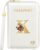 Passport Holder for Travel Personalized Passport Holder Initial Letter Rose Flower RFID Blocking Travel Wallets Credit Cards Holder for Women Men, White K
