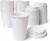 Sierra 8oz Disposable Paper Hot Cups with White Lids, 1000 Count White Coffee Cups & 1000 Count Sip-Through Lids for Coffee, Tea, Offices, Cafes & Restaurants