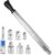 1/2″ Offset Extension Wrench, Impact Ratchet Extender for Electric Drill with 6 Adapters & Sockets(3/8″ 1/4″ 1/2″ )& 1/2” Impact Adapter, High Torsion Wrench Set Slim Design for Tight Narrow Spaces