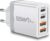 European Travel Plug Adapter USB C, 55W USB C European Charger 4-Port Fast Charger Type C Wall Charger USA to Europe Plug Adapter for iPhone 17 16 15 14 13 12 11 Pro Max X 8, Galaxy, Android