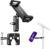 elitehood Aluminum Dual Ball Head Tablet Holder for Mic Stand, Adjustable iPad Mic Stand Holder, Strong Metal iPad Clamp Mount for Aircraft Yoke, Loader, Tractor, Boat, Wheelchair, Stroller, Treadmill